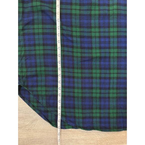 Vintage Disney Disneyland Oversized Tigger Nightwatch Plaid Flannel Sleep Shirt - Picture 7 of 9